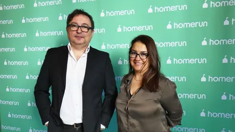 Reprezentanți HomeRun la un eveniment de presă în București.