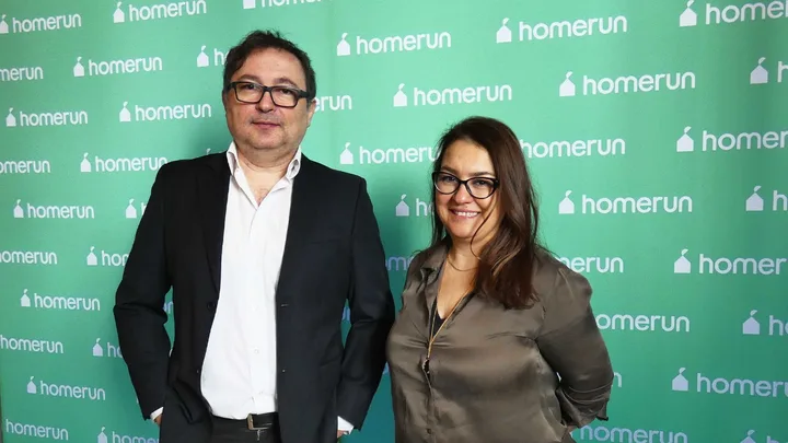 Reprezentanți HomeRun la un eveniment de presă în București.