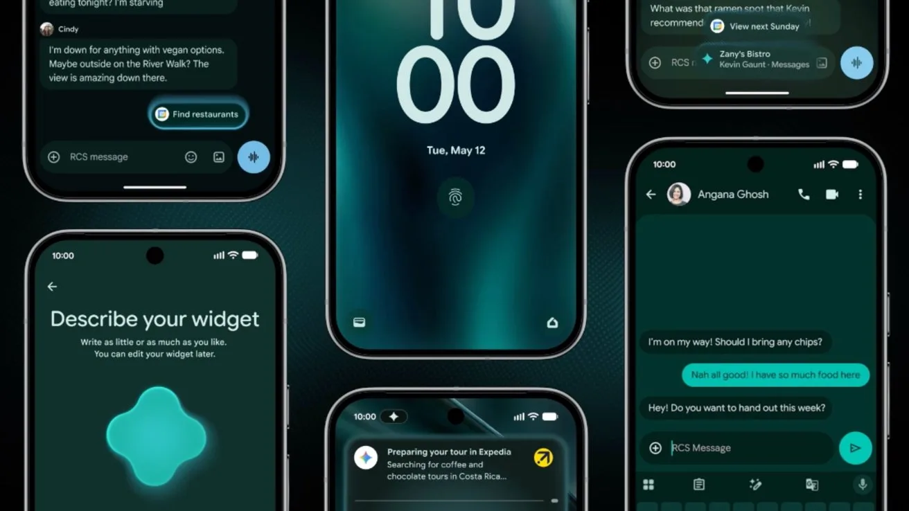 Funcții noi de inteligență artificială prezentate pe telefoane Pixel și Samsung.