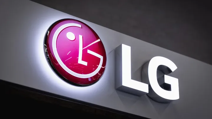 Logo-ul LG, simbol al inovației în tehnologie și robotică.