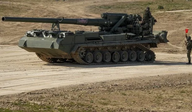 Mortierul 2S4 Tulipan, un sistem greu, distrus de armata ucraineană.