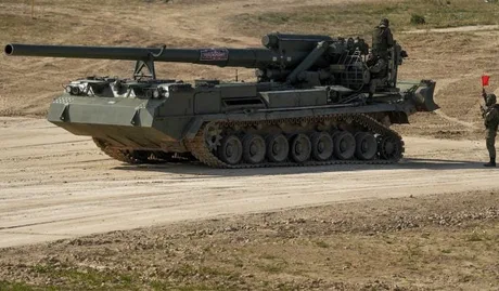 Mortierul 2S4 Tulipan, un sistem greu, distrus de armata ucraineană.