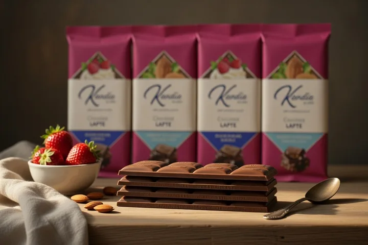 Noua gamă de ciocolată Kandia cu arome variate și ingrediente de calitate.