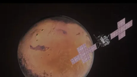 Sonda Psyche trece pe lângă Marte pentru a-și ajusta traiectoria spre asteroid.