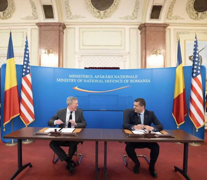 Semnarea scrisorii de intenție pentru cooperarea în domeniul dronelor între România și SUA.