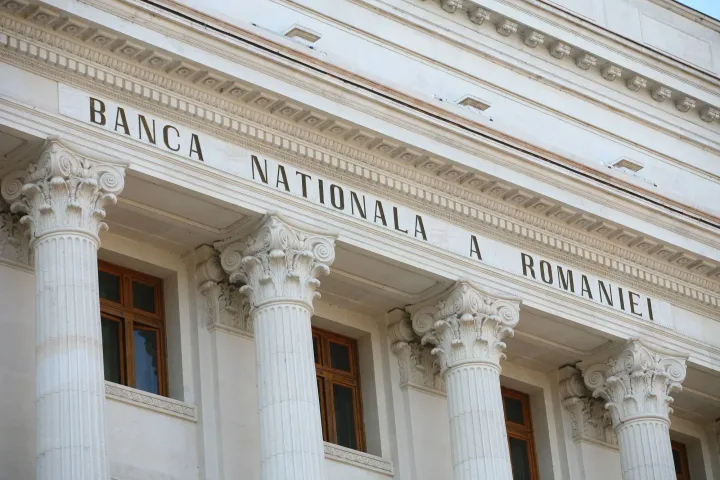 Clădirea Băncii Naționale a României, un simbol al economiei naționale.