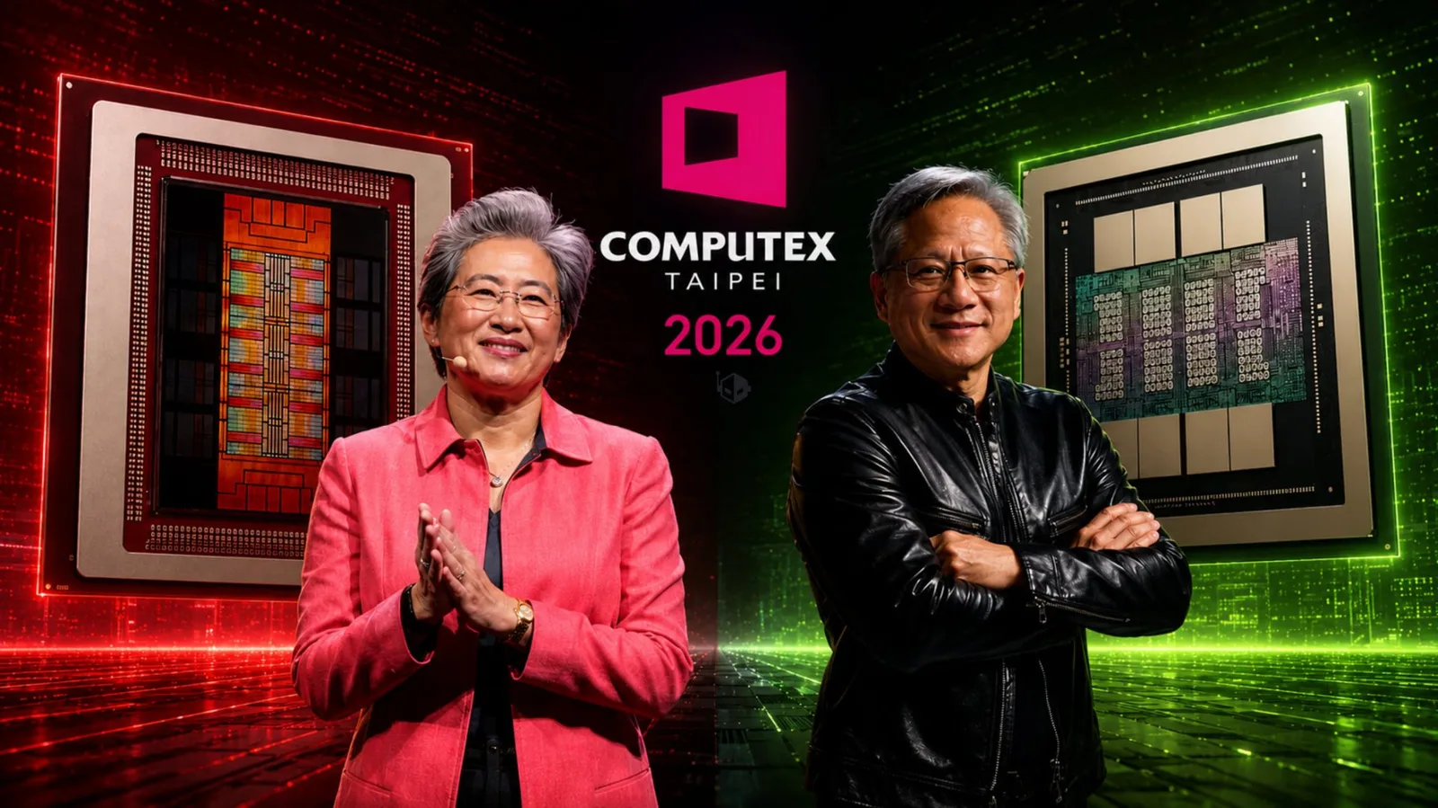 CEO-ii NVIDIA și AMD pregătesc anunțuri importante la Computex 2026.