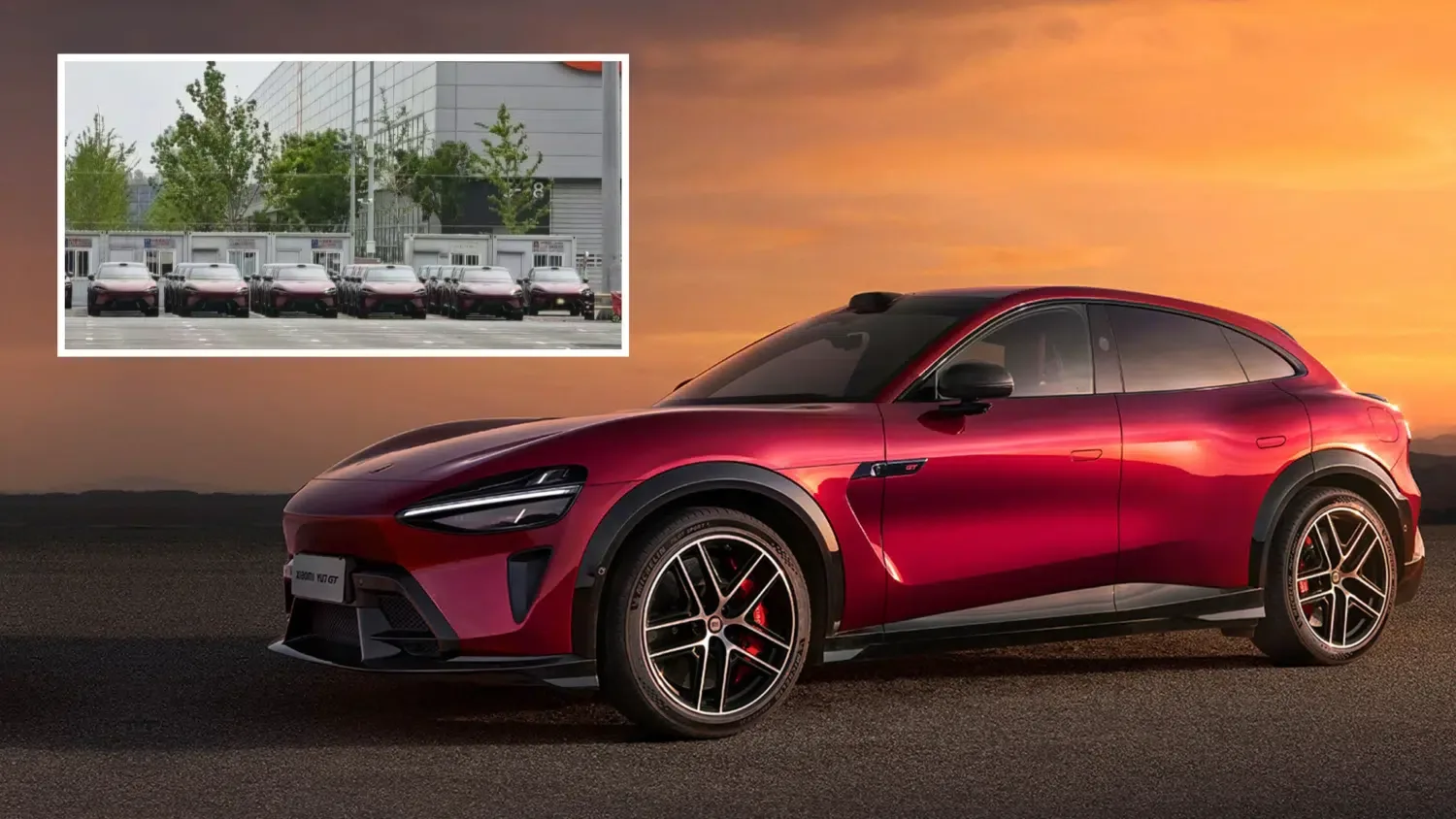 Crossover-ul electric YU7 GT de la Xiaomi, pregătit pentru lansare în showroom-uri.