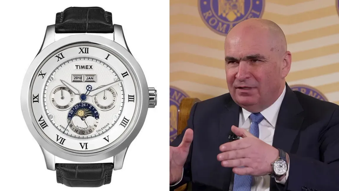 Ceas Timex purtat de Ilie Bolojan în Parlamentul României.