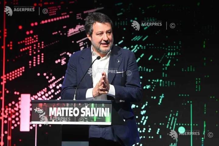 Matteo Salvini discutând despre fondurile UE și politica din Ungaria.