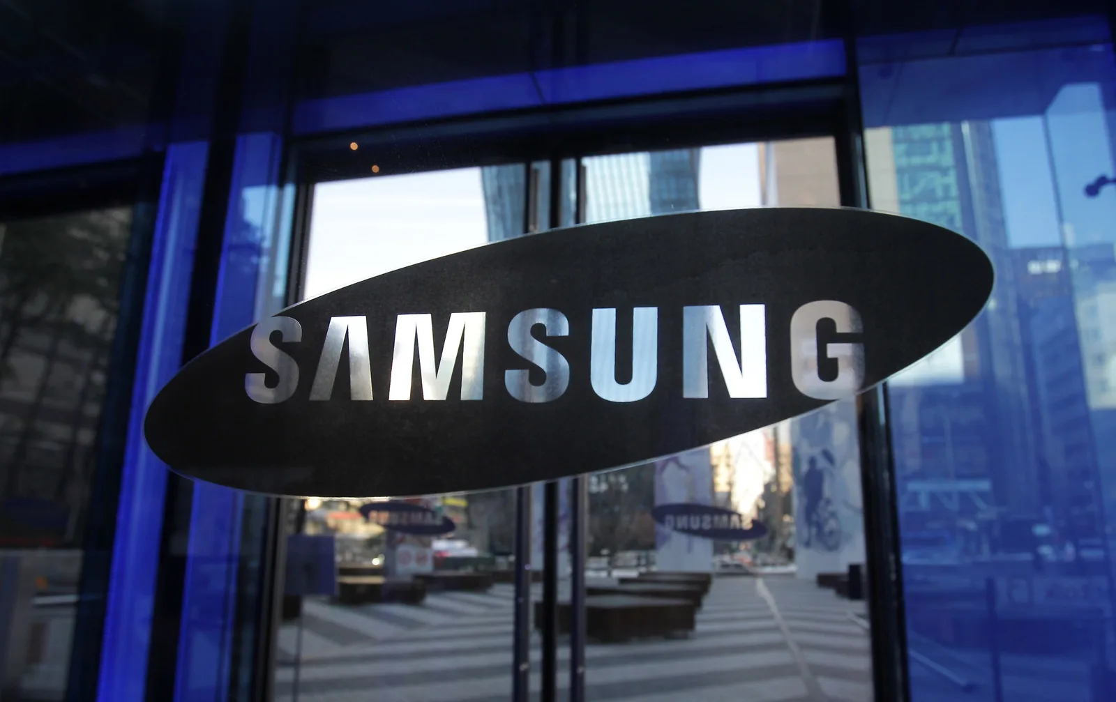 Logo-ul Samsung pe clădirea companiei din Coreea de Sud.