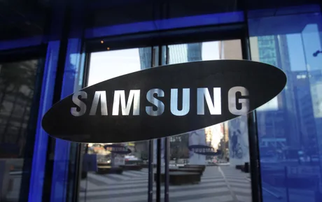 Logo-ul Samsung pe clădirea companiei din Coreea de Sud.