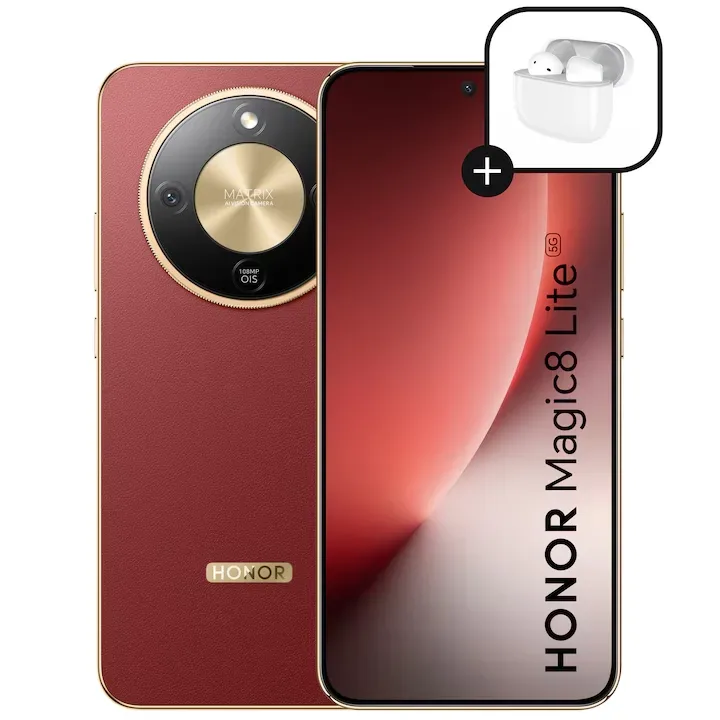 HONOR Magic8 Lite și căști, combinație ideală pentru utilizatori.
