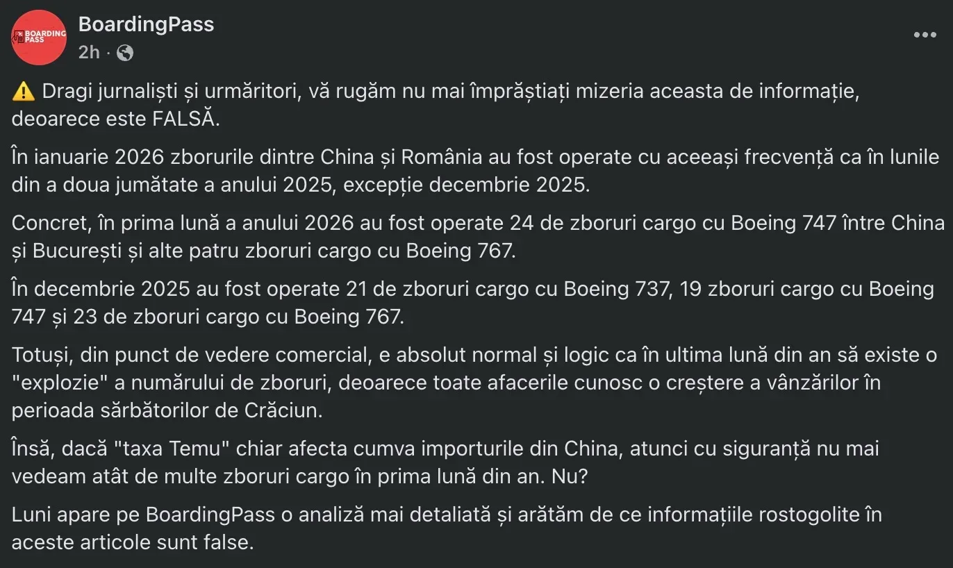 Temu introduce o taxă de 25 lei pentru livrările din afara UE, afectând consumatorii români.