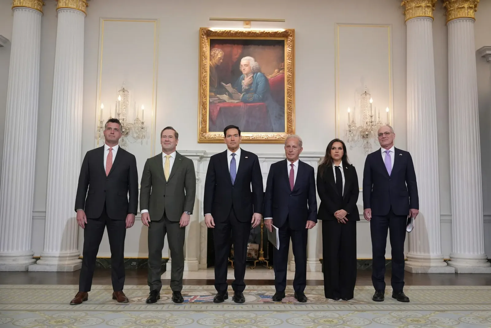 Reprezentanți ai Israelului și Libanului la întâlnirea de negociere pentru pace.