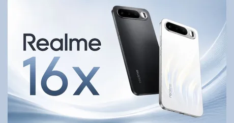 Realme 16x în culorile Endurance Brown și Glory White, pregătit pentru lansare în India.