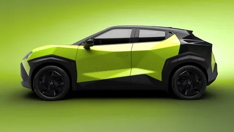 Noul Nissan Juke electric, cu un design modern și dinamic, va fi disponibil în 2027.