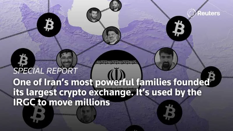 Nobitex, platforma cripto din Iran, facilitează transferuri financiare importante.