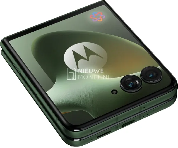 Telefon pliabil Motorola razr 70+ cu design elegant și camere integrate.