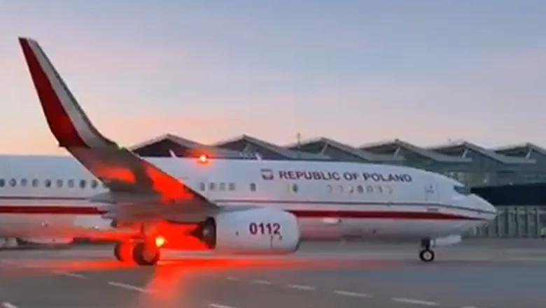 Avion militar polonez pregătit pentru evacuarea cetățenilor din Orientul Mijlociu.