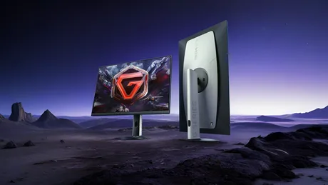 Monitor de gaming cu rezoluție 4K și rată de reîmprospătare rapidă.