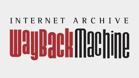 Logo-ul Wayback Machine, simbolizând arhivarea internetului.