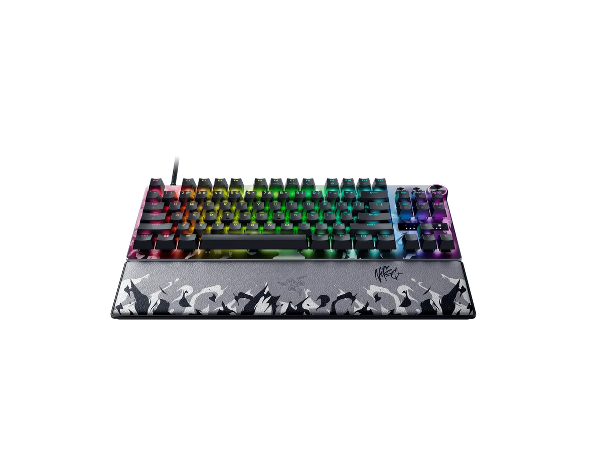 Tastatură Razer NiKo cu iluminare RGB și design atractiv.