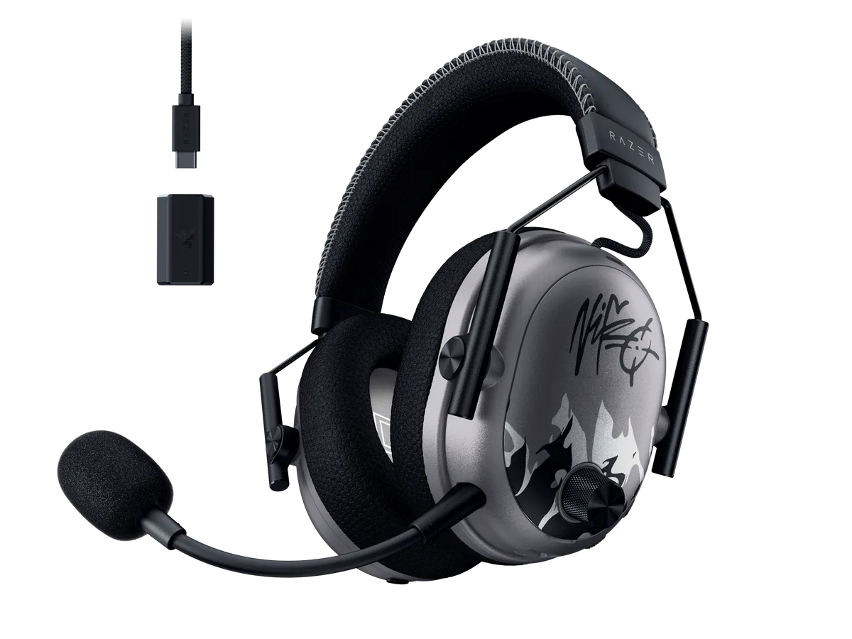 Căști Razer NiKo cu microfon și tehnologie wireless avansată.