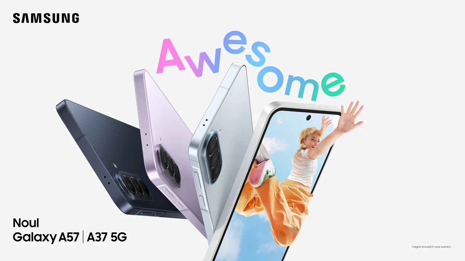 Galaxy A37 5G cu design elegant și specificații avansate pentru utilizatori.