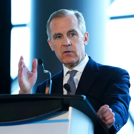 Mark Carney discutând despre provocările ordinii internaționale la Davos.