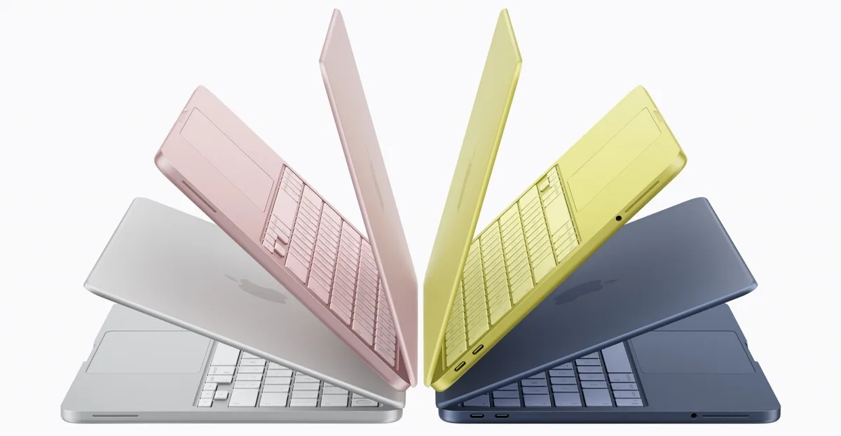 Laptopuri MacBook Neo disponibile în patru culori atractive.