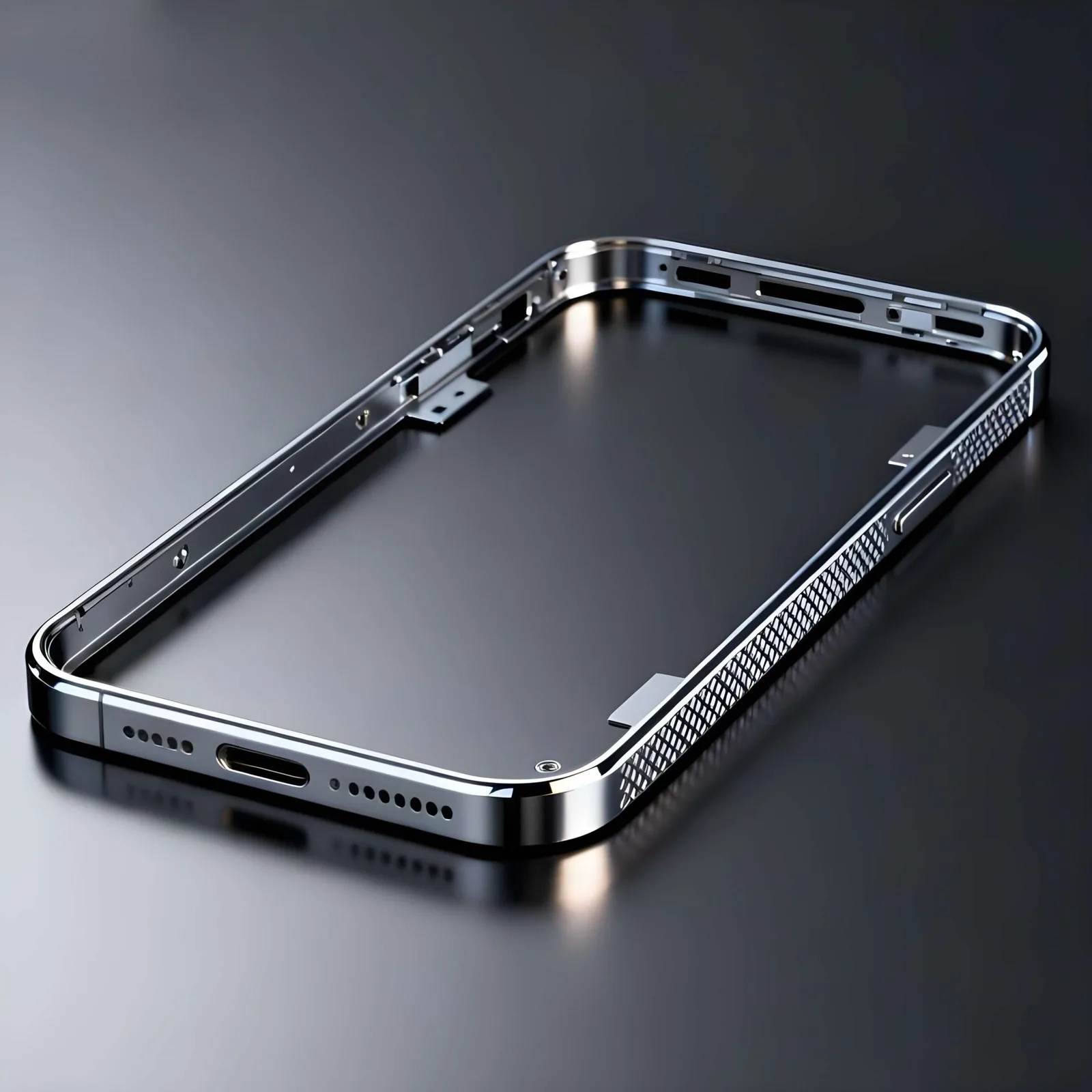 Cadru hibrid din titan și aluminiu pentru telefoane pliabile, inovativ și performant.