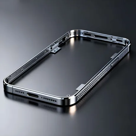 Cadru hibrid din titan și aluminiu pentru telefoane pliabile, inovativ și performant.