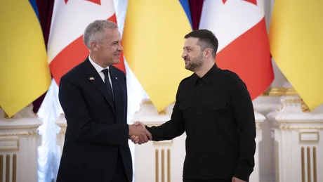 Premierul canadian și președintele ucrainean discută despre sprijinul militar.