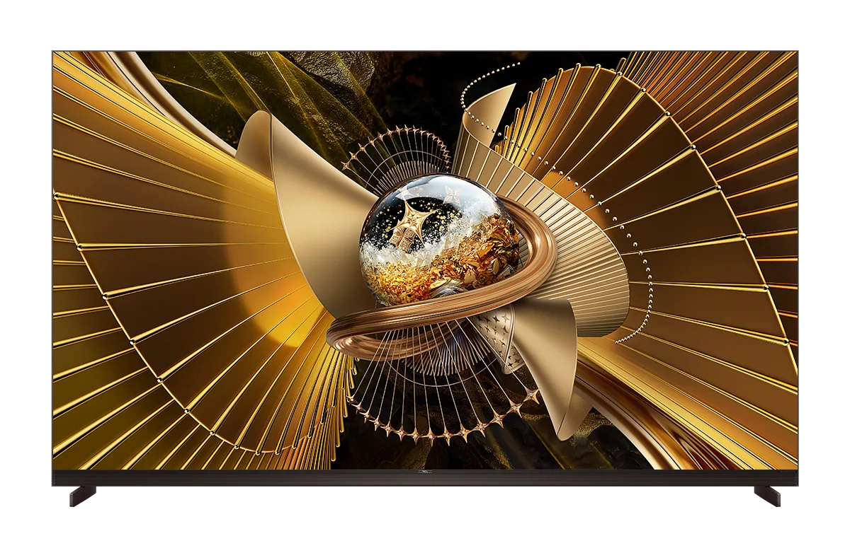 Televizor TCL X11L cu design modern și culori vibrante.