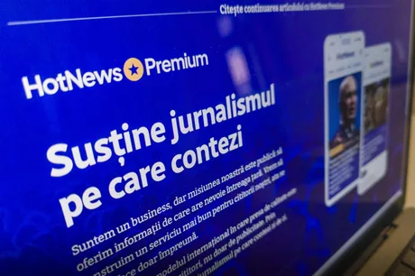 Anunț despre HotNews Premium, un nou sistem de conținut plătit pentru cititori.