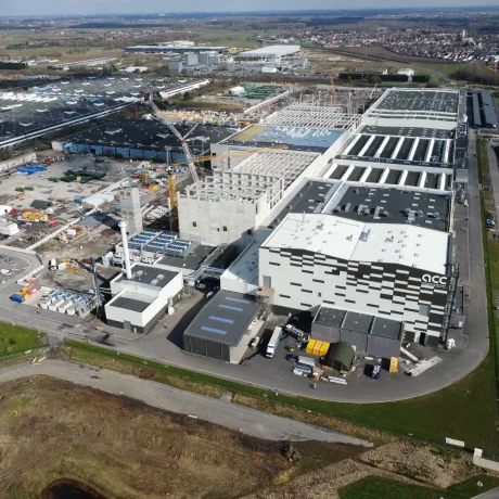 Fabrica de baterii pentru vehicule electrice din Germania.