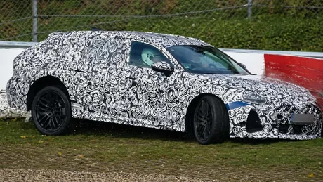 Prototipul Audi RS 6 avariat pe circuitul Nürburgring în timpul testelor.