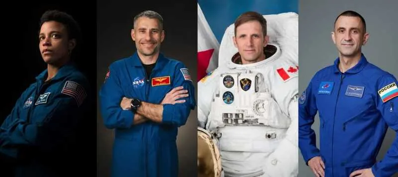 Astronauții echipajului Crew-13 pregătiți pentru misiunea către ISS.