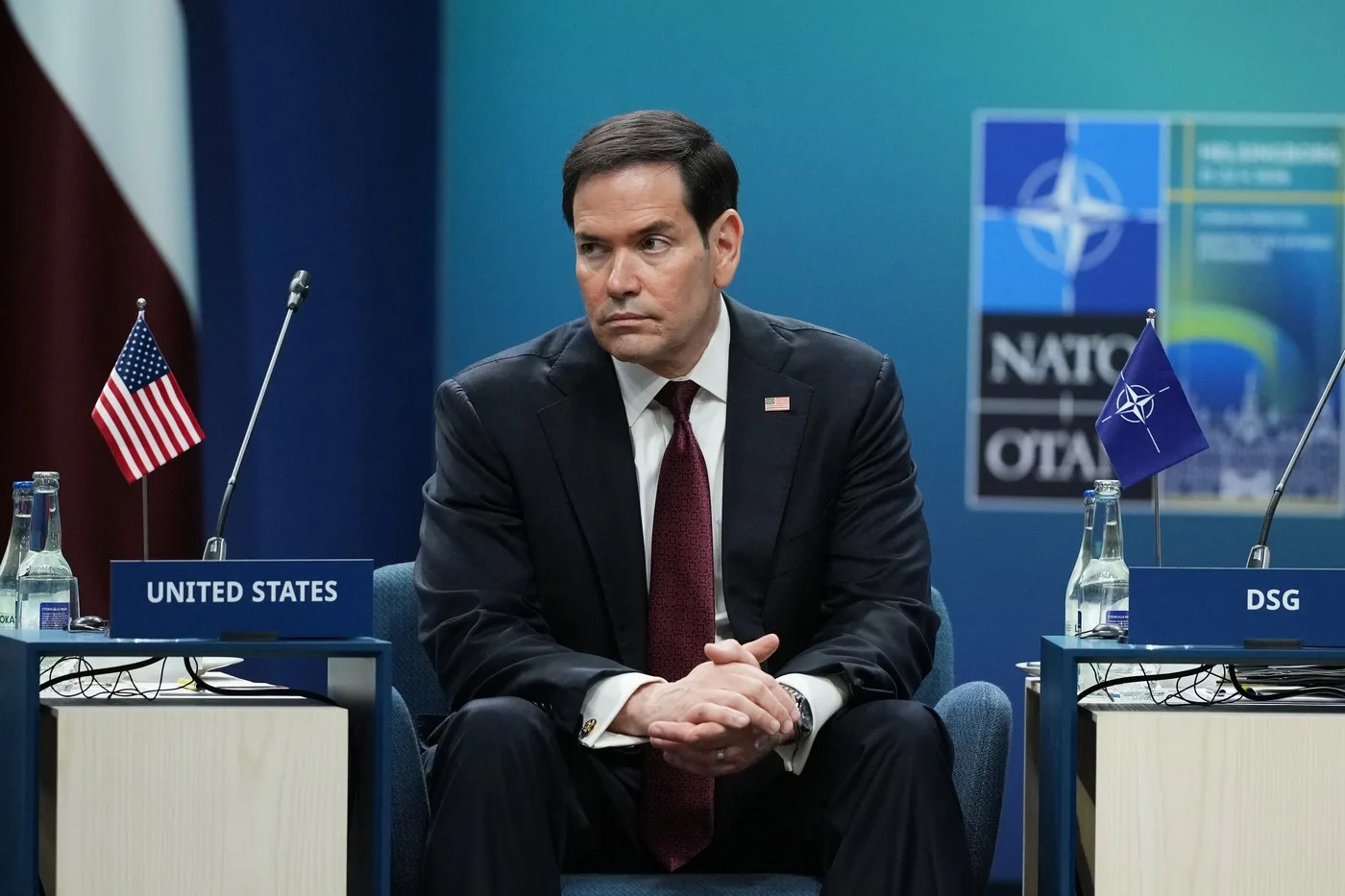 Marco Rubio discutând despre riscurile escaladării în statele baltice.