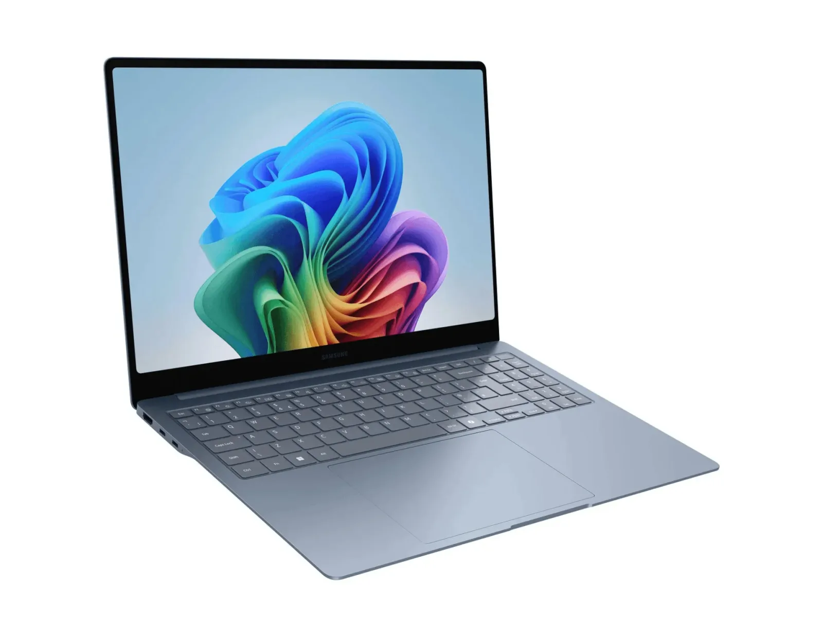 Laptopul Galaxy Book6 Edge cu un design elegant și modern.