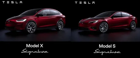 Modelele Tesla Signature S și X, evidențiind exclusivitatea și designul lor elegant.