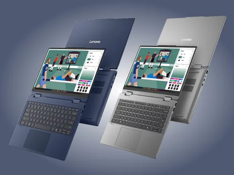 Laptopul Lenovo IdeaPad 5i 2-in-1 cu ecran OLED și procesor performant.