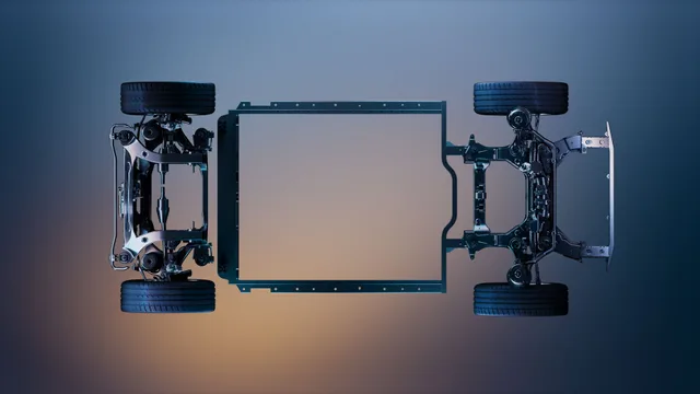 Structura de bază a unui vehicul electric Renault.