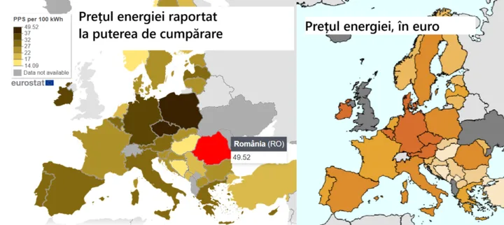 România se confruntă cu cele mai mari costuri la electricitate raportate la venitul mediu.