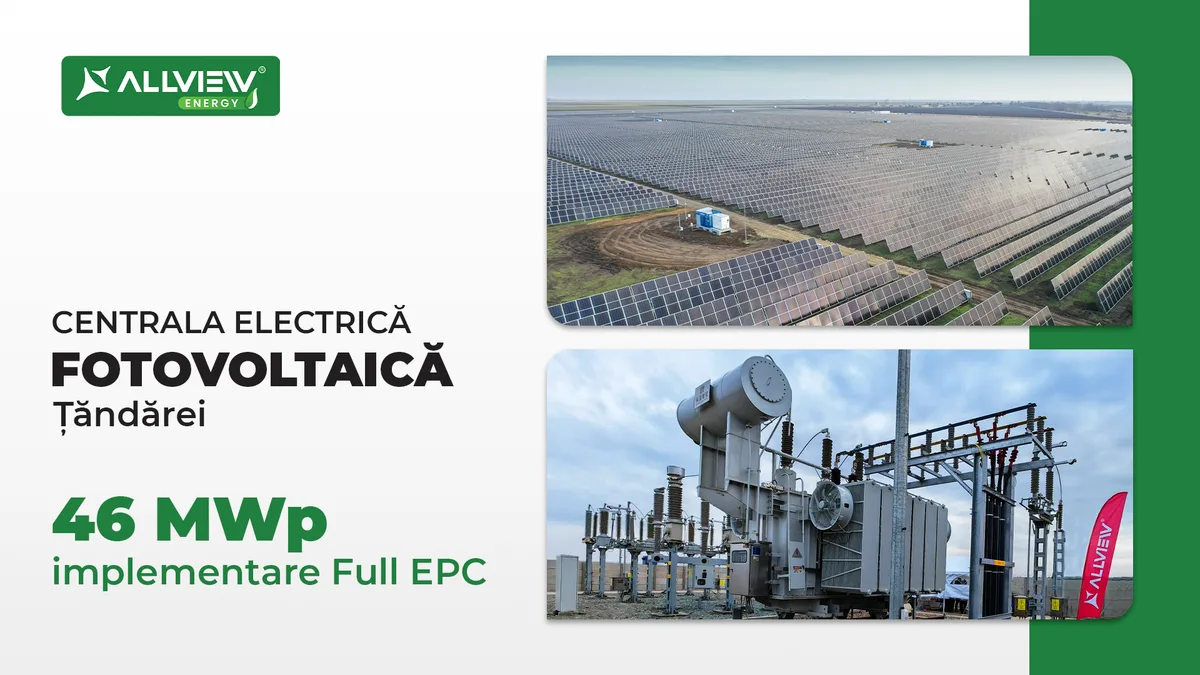 Centrala fotovoltaică de 46 MWp din Țăndărei, județul Ialomița