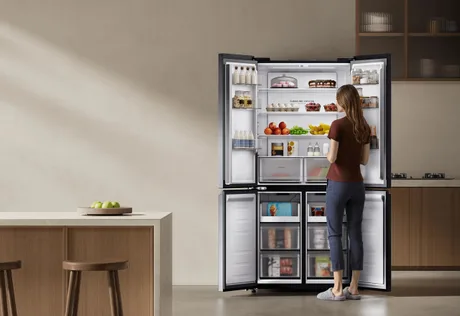 Frigiderul inteligent Mijia oferă prospețime și eficiență energetică pentru gospodării moderne.