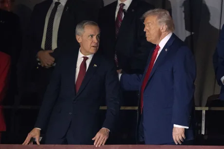 Mark Carney discutând despre relațiile comerciale cu SUA.