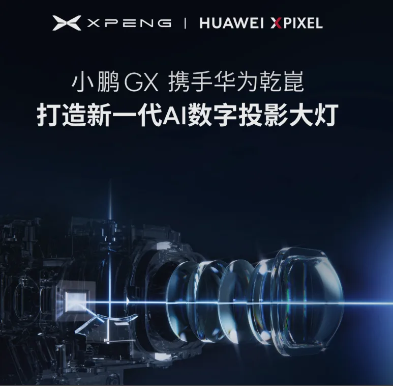 Faruri inteligente care proiectează mesaje pe drum pentru siguranța șoferilor.