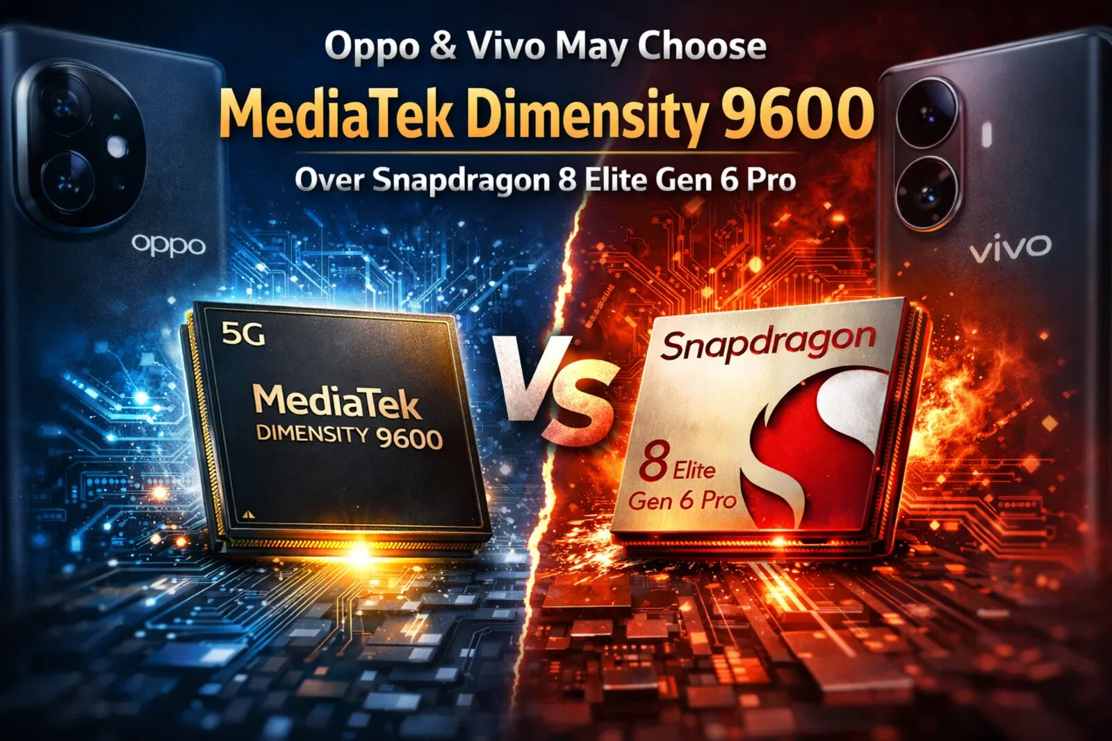 Compararea procesoarelor MediaTek Dimensity 9600 și Snapdragon 8 Elite Gen 6 Pro